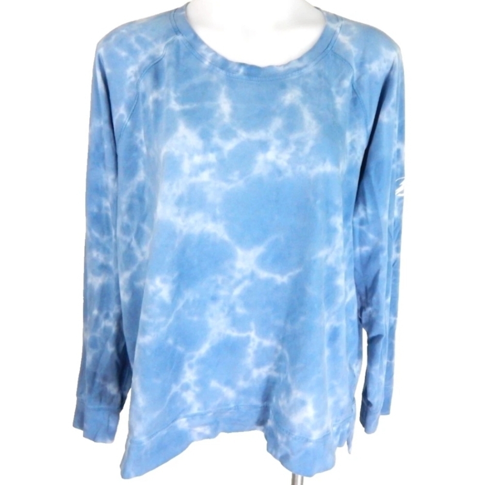 Peter Millar Lava Wash Tie Dye Crewneck Sweatshirt